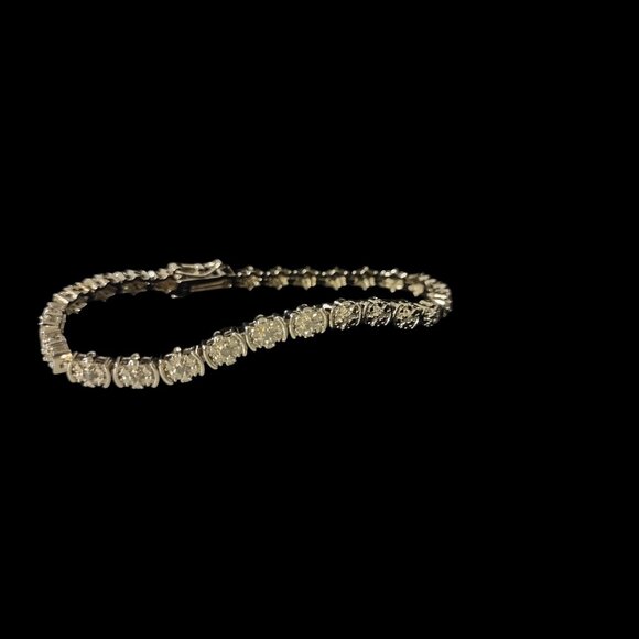 Diamond 4mm Tennis Bracelet - Picture 2 of 5